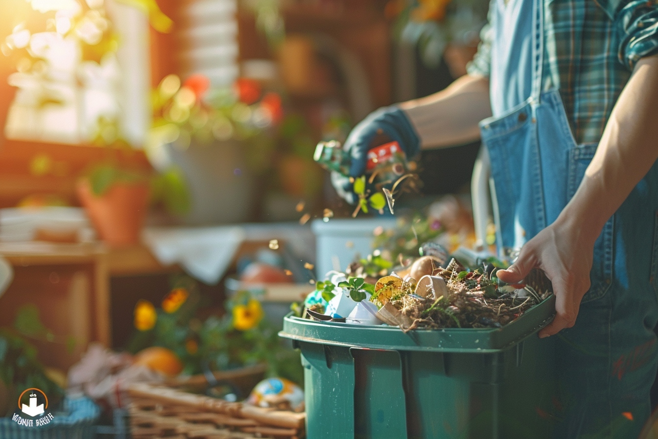 Jardinage, compostage, recyclage des déchets organiques.